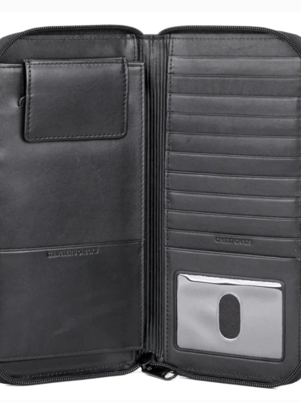 NWT Dopp Regatta Leather Zipper Travel Wallet